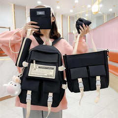 5pc Set All match Large Capacity Oxford Cloth Backpack
