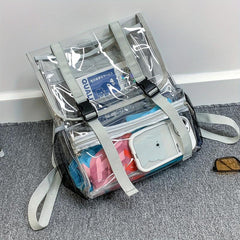 Heavy Duty Clear Backpack Transparent Bookbag for Women Men