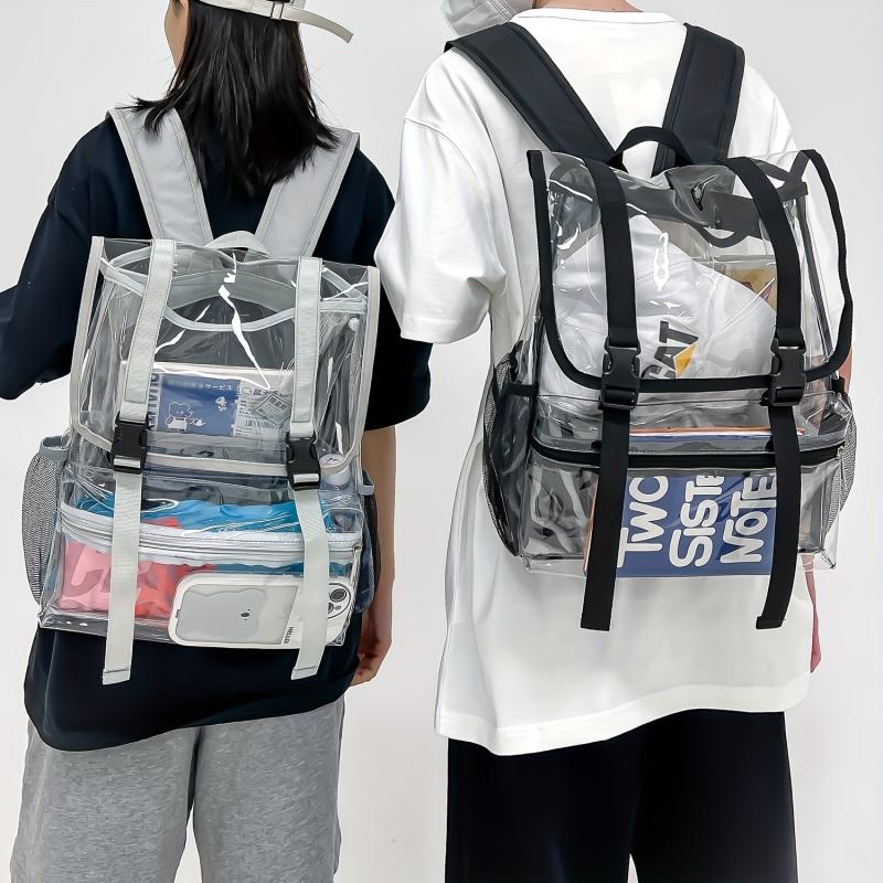 Heavy Duty Clear Backpack Transparent Bookbag for Women Men