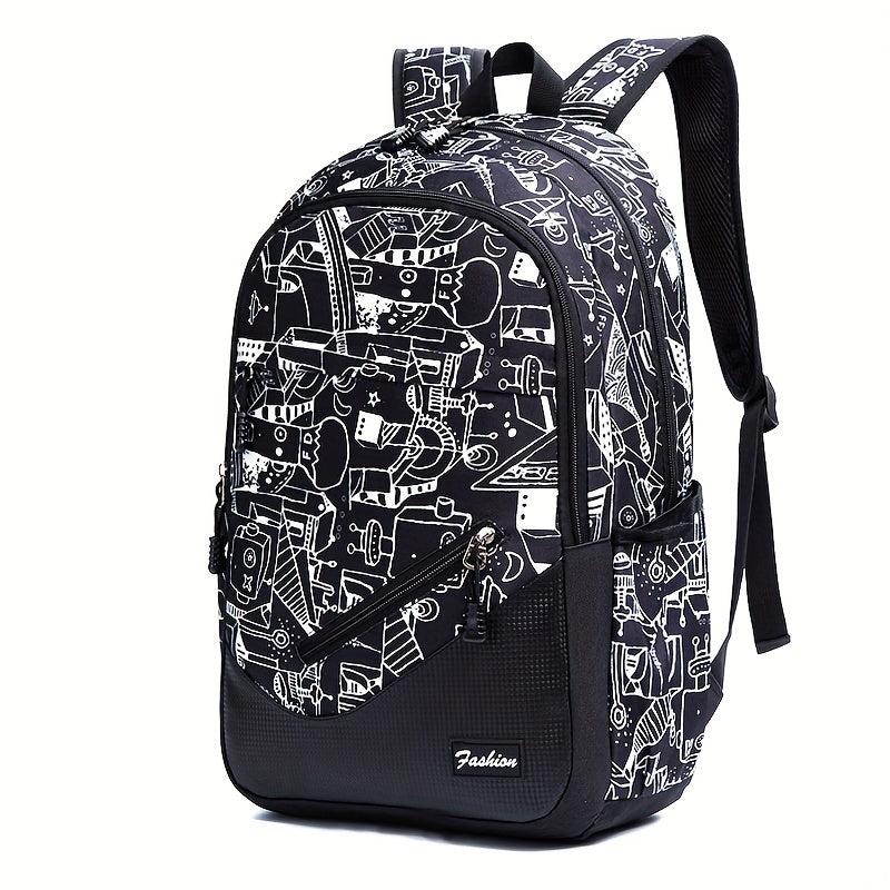 Casual Print Sports Outdoor Backpack Large Capacity School Bag Travel Backpack