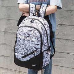 Casual Print Sports Outdoor Backpack Large Capacity School Bag Travel Backpack