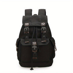 Canvas Vintage Backpack Men's Drawstring Bag
