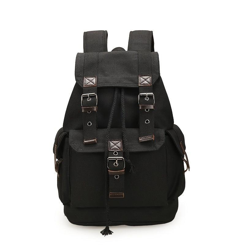 Canvas Vintage Backpack Men's Drawstring Bag