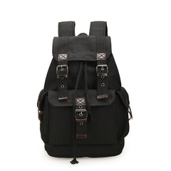 Canvas Vintage Backpack Men's Drawstring Bag