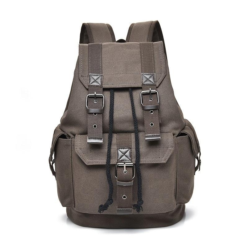 Canvas Vintage Backpack Men's Drawstring Bag