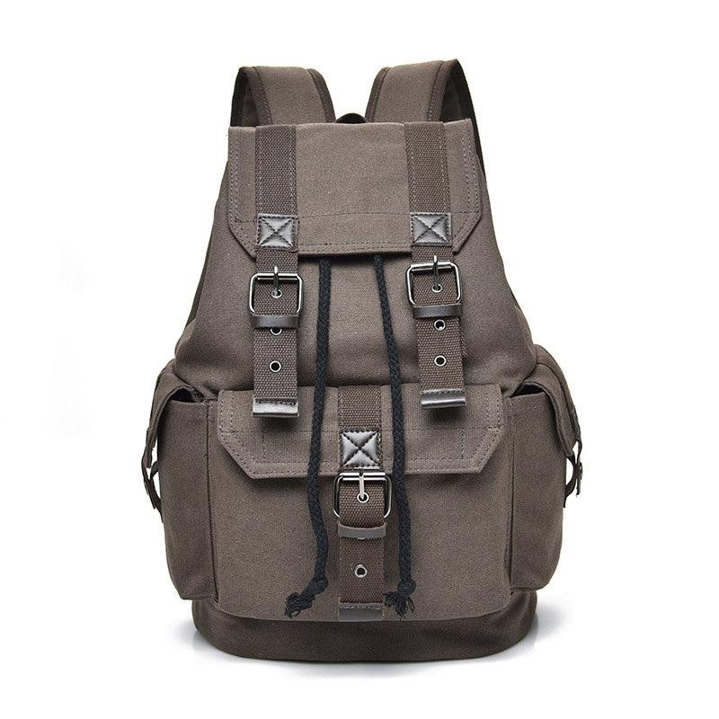 Canvas Vintage Backpack Men's Drawstring Bag