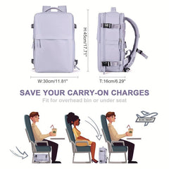 Solid Backpack Large Capacity Business Travel Computer Bag