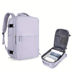 Solid Backpack Large Capacity Business Travel Computer Bag