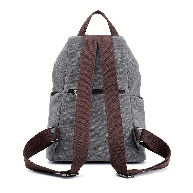 Vintage Canvas Women's Backpack Retro College Style Handbag