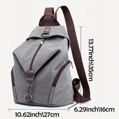 Vintage Canvas Women's Backpack Retro College Style Handbag