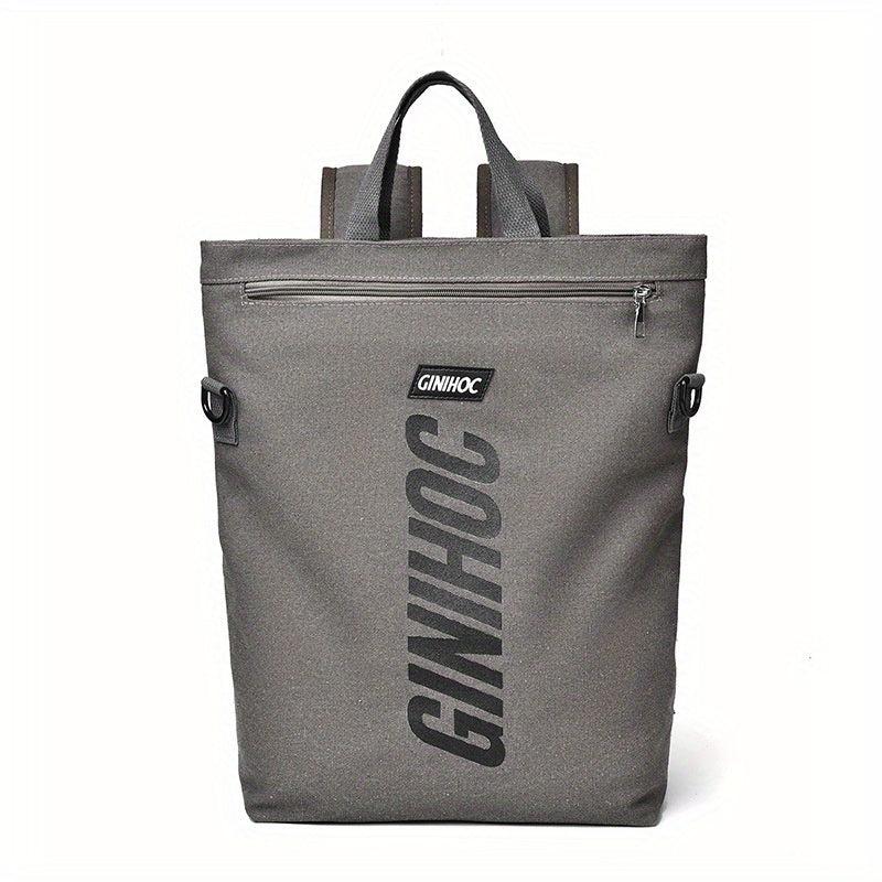 Men's Canvas Laptop Backpack Large Capacity Casual Bag