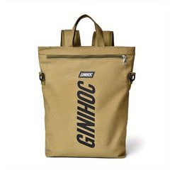 Men's Canvas Laptop Backpack Large Capacity Casual Bag