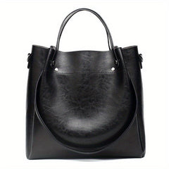 Soft Leather Retro Large Capacity Tote Bag