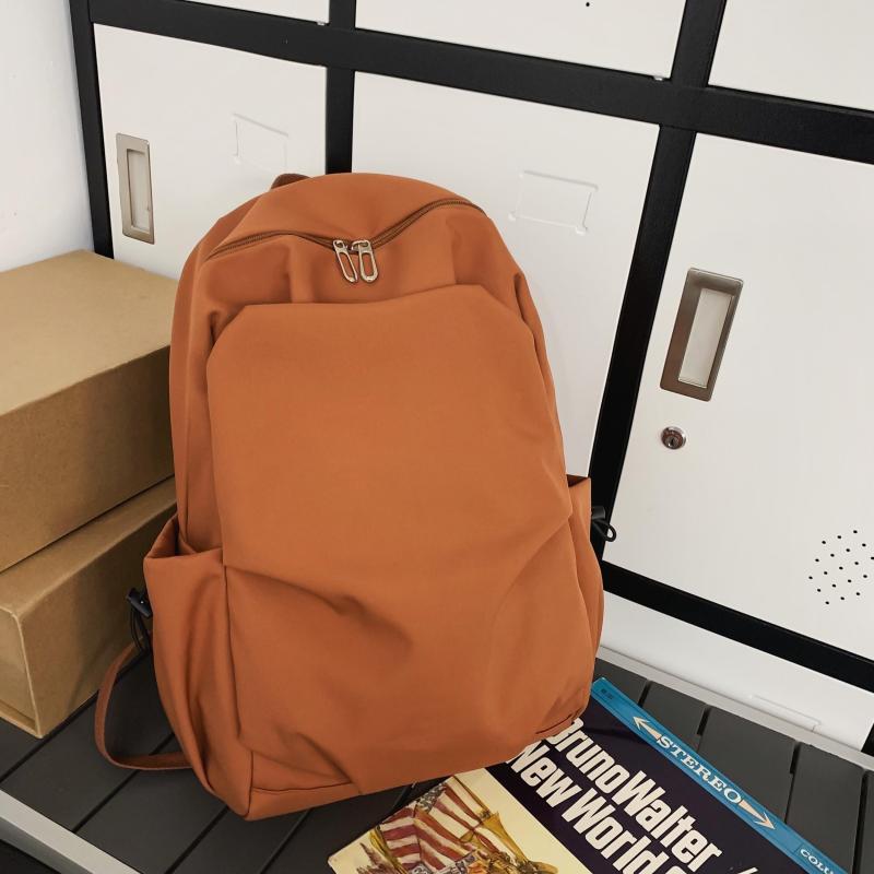 Nylon Waterproof Pleated Backpack Casual Travel Bag