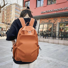 Nylon Waterproof Pleated Backpack Casual Travel Bag