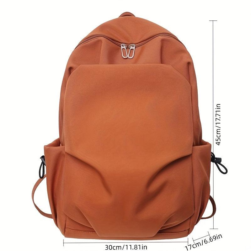 Nylon Waterproof Pleated Backpack Casual Travel Bag