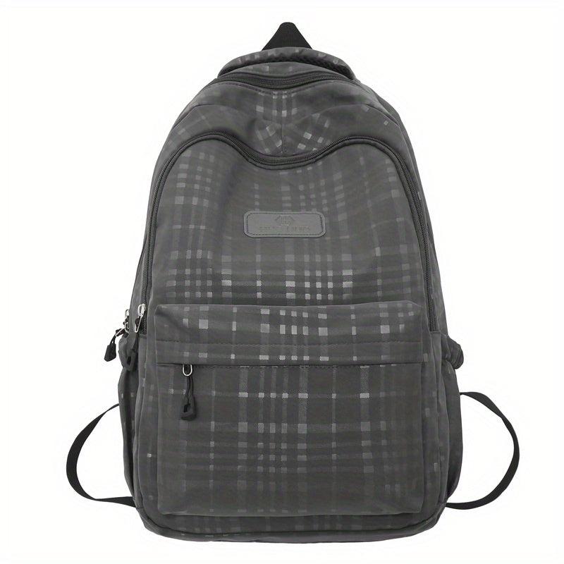 Men's Backpack Laptop Plaid Travel Daypack Schoolbag