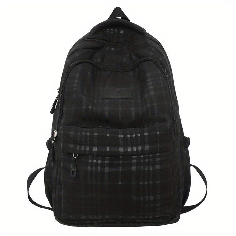 Men's Backpack Laptop Plaid Travel Daypack Schoolbag