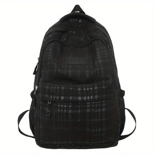Men's Backpack Laptop Plaid Travel Daypack Schoolbag