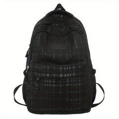 Men's Backpack Laptop Plaid Travel Daypack Schoolbag