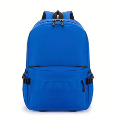 Solid Backpack Men Women Large Capacity Travel Bag Students Lightweight