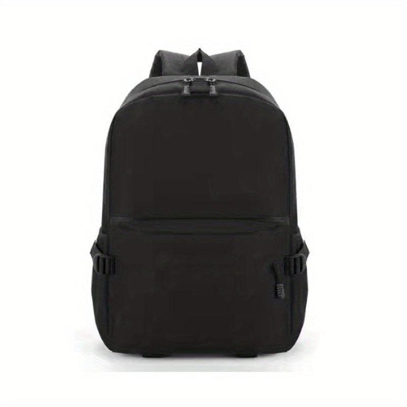 Solid Backpack Men Women Large Capacity Travel Bag Students Lightweight