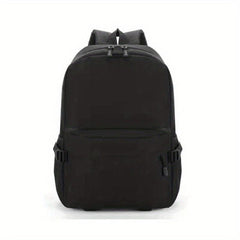 Solid Backpack Men Women Large Capacity Travel Bag Students Lightweight