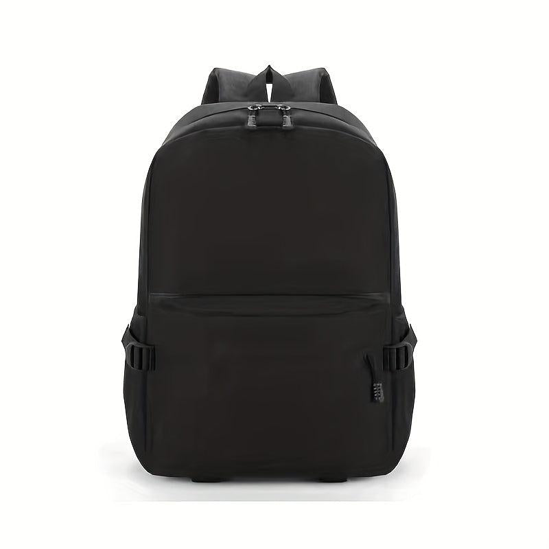 Solid Backpack Men Women Large Capacity Travel Bag Students Lightweight