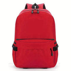 Solid Backpack Men Women Large Capacity Travel Bag Students Lightweight