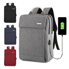 Business Backpack with USB Charging Port Solid Design
