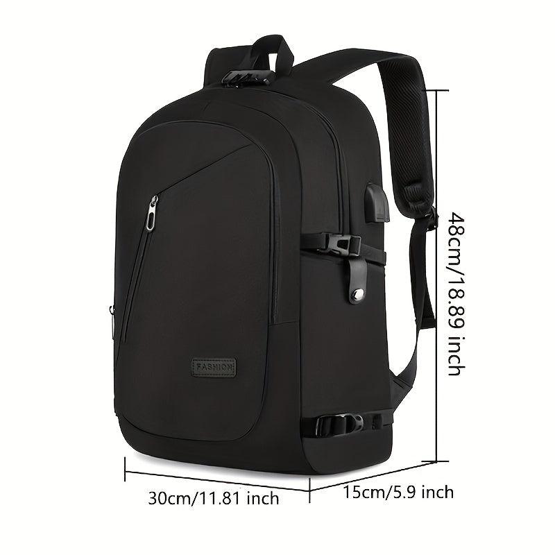 Casual Backpack With USB Charging Port