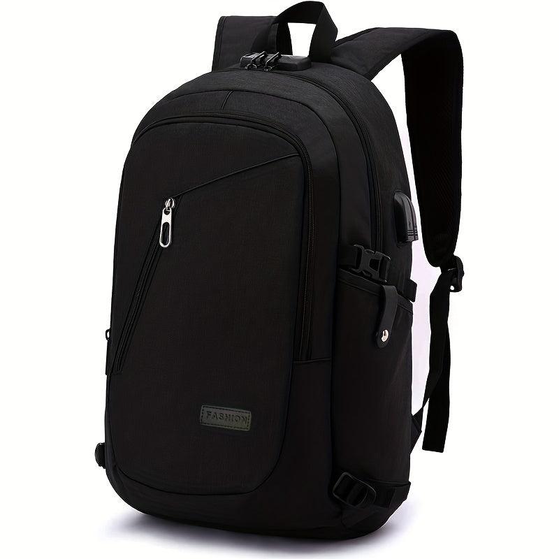 Casual Backpack With USB Charging Port