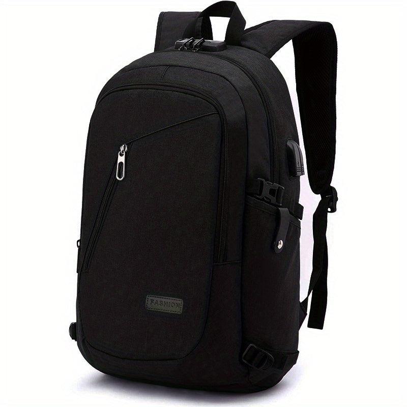 Casual Backpack With USB Charging Port
