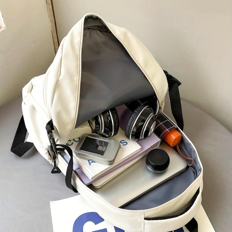 Sporty Style Backpack Large Capacity Foldable Travel Bag