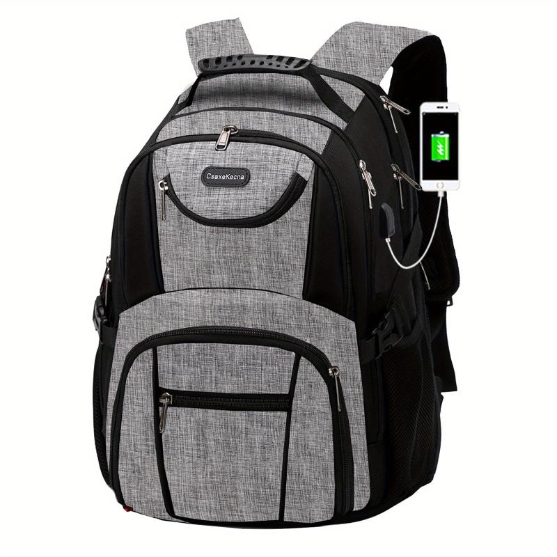 Large Capacity USB Laptop Backpack 43 18 cm Water Resistant Travel Backpack