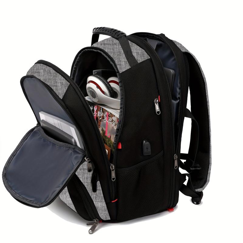 Large Capacity USB Laptop Backpack 43 18 cm Water Resistant Travel Backpack