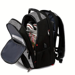 Large Capacity USB Laptop Backpack 43 18 cm Water Resistant Travel Backpack