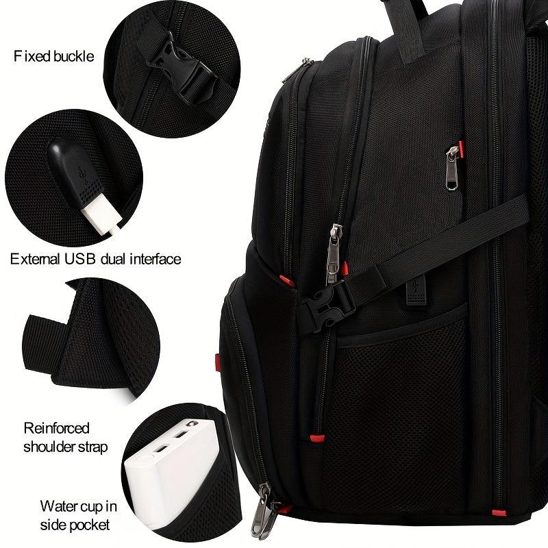 Large Capacity Travel Backpack with USB Charging Port