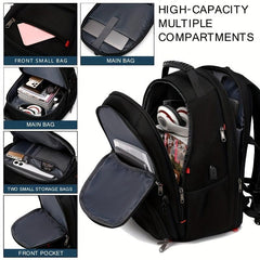 Large Capacity Travel Backpack with USB Charging Port