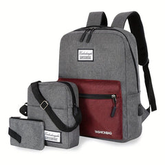 3pcs Business Backpack Crossbody Bag Set