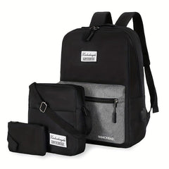 3pcs Business Backpack Crossbody Bag Set