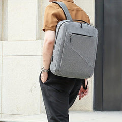 3pcs Grey Backpack Set for Men