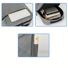 3pcs Grey Backpack Set for Men