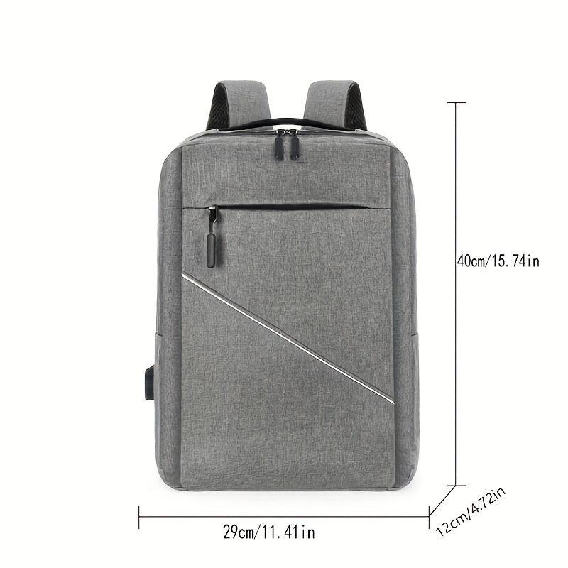 3pcs Grey Backpack Set for Men