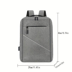 3pcs Grey Backpack Set for Men