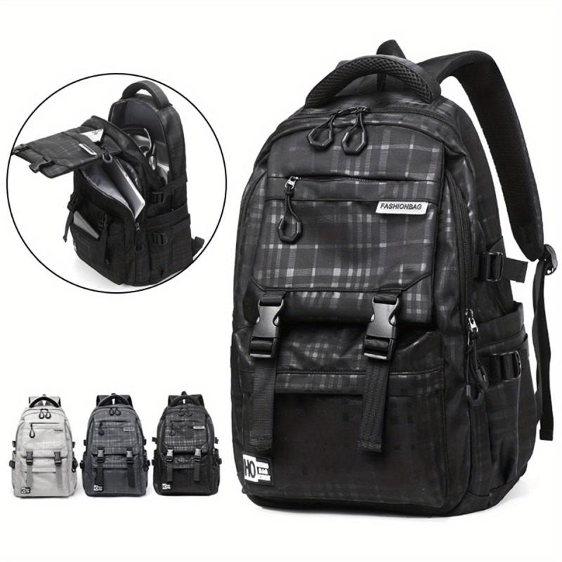 Men's Nylon Backpack Commuter Bag Large Capacity Student School Bag