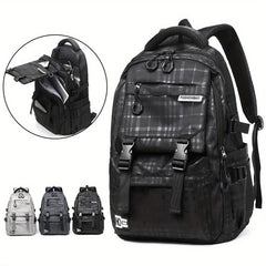 Men's Nylon Backpack Commuter Bag Large Capacity Student School Bag
