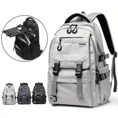 Men's Nylon Backpack Commuter Bag Large Capacity Student School Bag