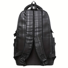 Men's Nylon Backpack Commuter Bag Large Capacity Student School Bag