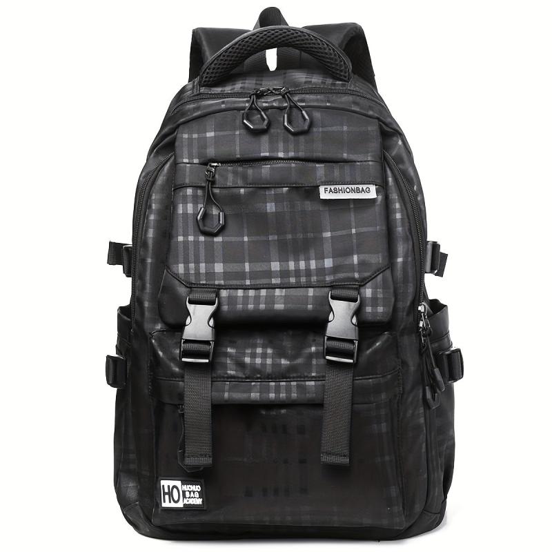Men's Nylon Backpack Commuter Bag Large Capacity Student School Bag